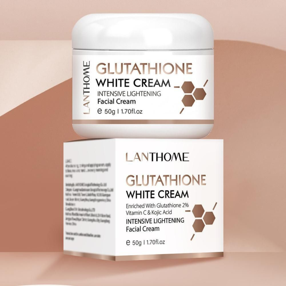 lanthome glutathione cream Vitamin C & Kojic Acid Whitening Serum 30ml  sthkbeauty Formulated for adults and children four years and older Glutathione Cream for Skin |