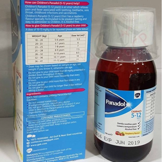 Panadol Child 5 To 12 Years Elixir 100ml